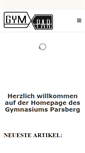 Mobile Screenshot of gymnasium-parsberg.de