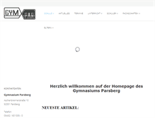 Tablet Screenshot of gymnasium-parsberg.de